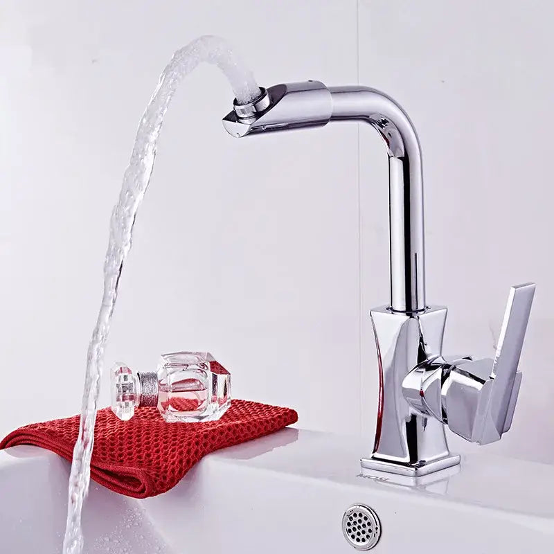 Modern gold & rose gold brass basin faucet bathroom mixer