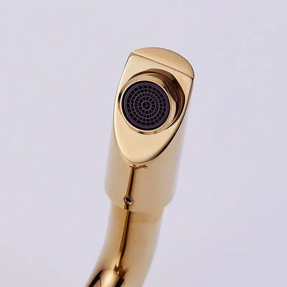 Modern gold & rose gold brass basin faucet bathroom mixer