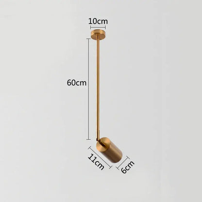 Modern gold rotating led spotlights dining room pendant light
