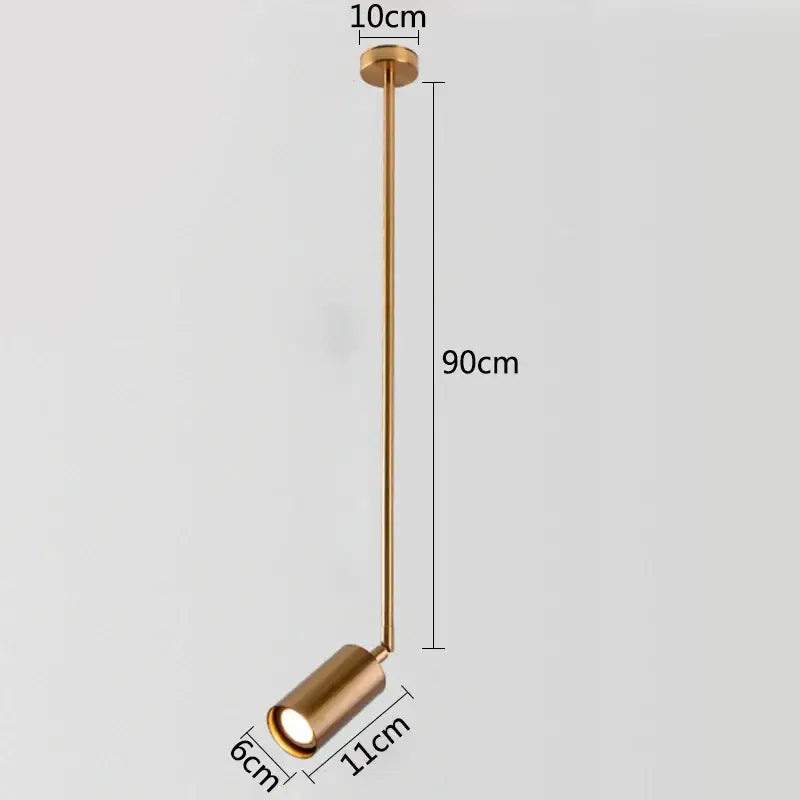 Modern gold rotating led spotlights dining room pendant light