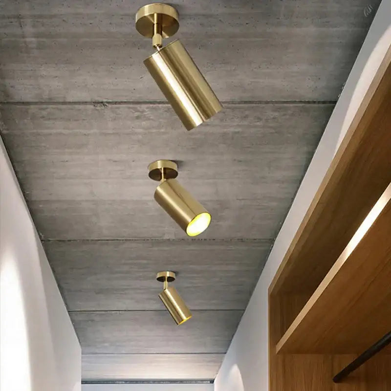 Modern gold rotating led spotlights dining room pendant light