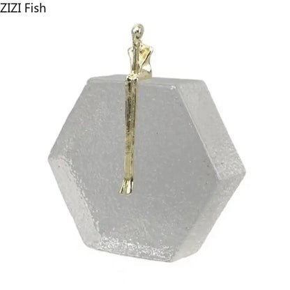 Modern gold runner crystal sculpture abstract statue living room decor