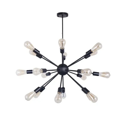 Modern gold satellite pendant light living room starburst chandelier