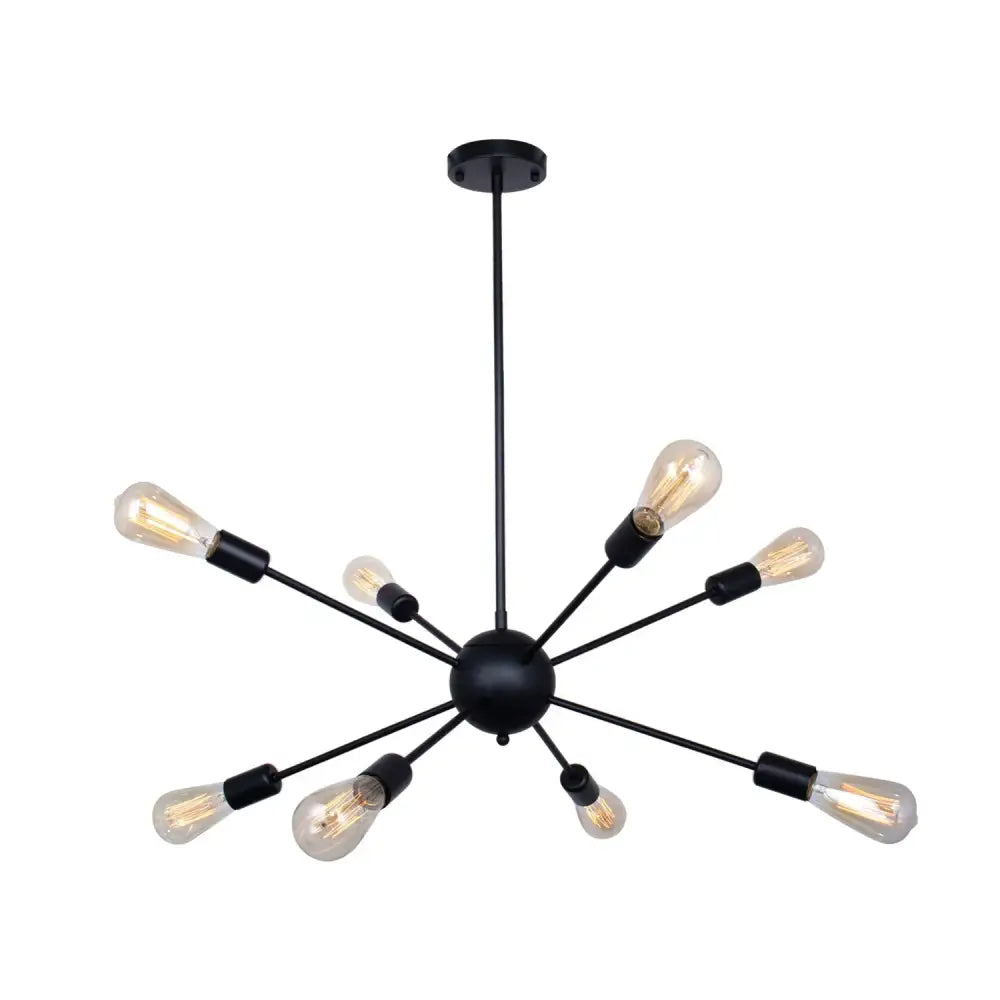 Modern gold satellite pendant light living room starburst chandelier