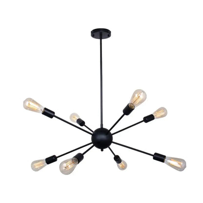 Modern gold satellite pendant light living room starburst chandelier