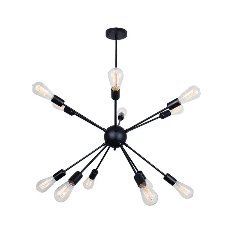 Modern gold satellite pendant light living room starburst chandelier