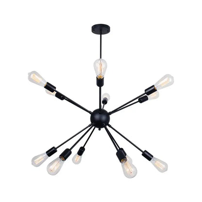 Modern gold satellite pendant light living room starburst chandelier