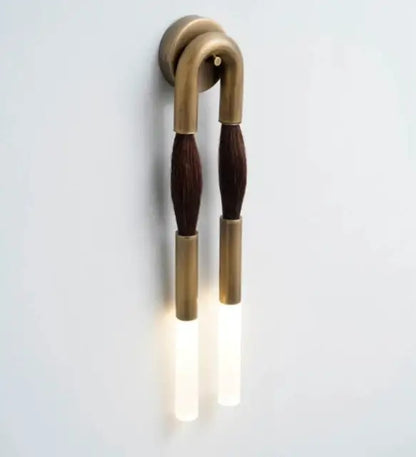 Modern gold & silver designer tassel wall lamp bedroom