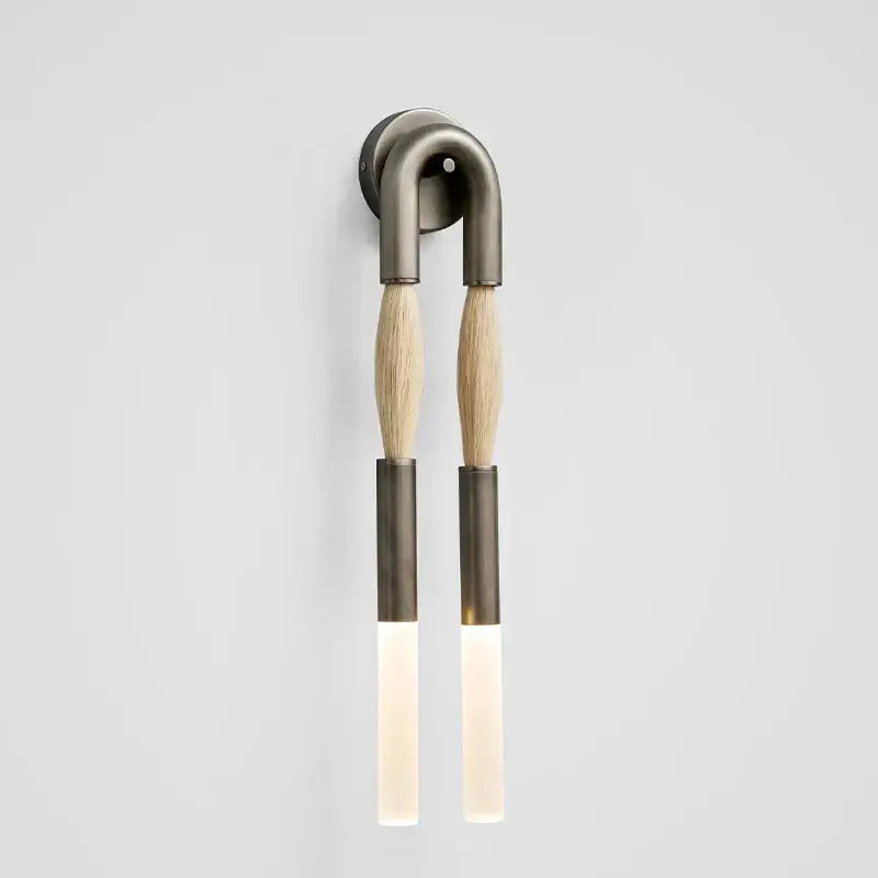 Modern gold & silver designer tassel wall lamp bedroom