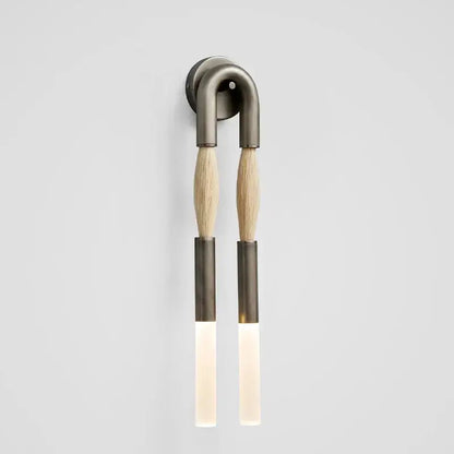 Modern gold & silver designer tassel wall lamp bedroom
