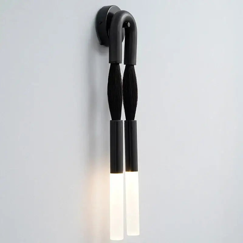 Modern gold & silver designer tassel wall lamp bedroom