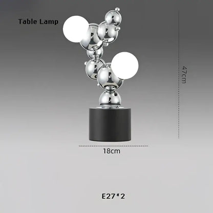 Modern gold & silver dimmable led hanging pendant light dining room