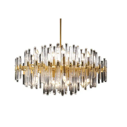 Modern gold & silver e14 led crystal pendant lights dining room
