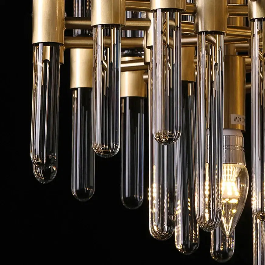 Modern gold & silver e14 led crystal pendant lights dining room