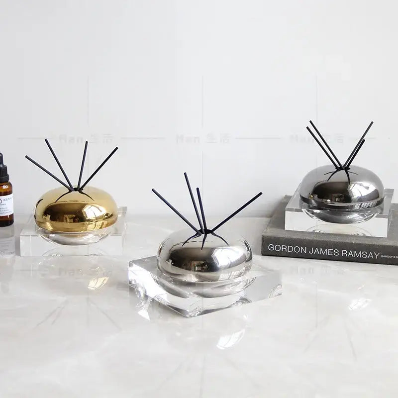 Modern gold & silver golden geometry aromatherapy diffuser living room