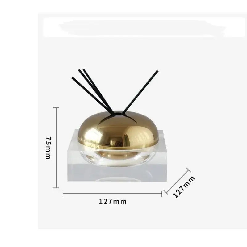 Modern gold & silver golden geometry aromatherapy diffuser living room