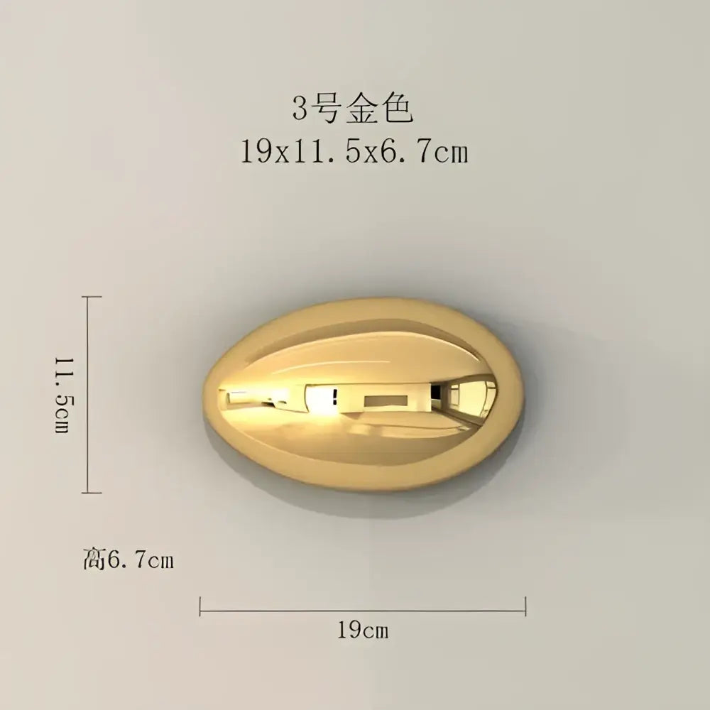Modern gold & silver metallic rock wall hanging ornaments living room
