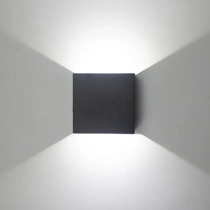 Modern gold & silver square wall lamps for bedroom