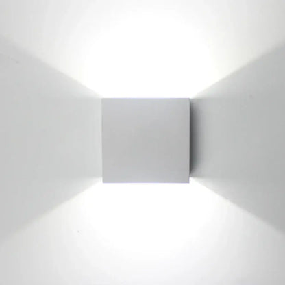 Modern gold & silver square wall lamps for bedroom