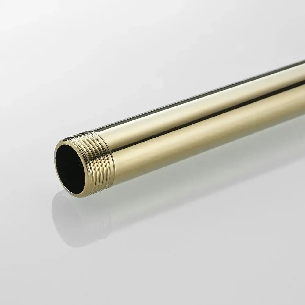 Modern gold solid brass shower extension tube arm bathroom accessory
