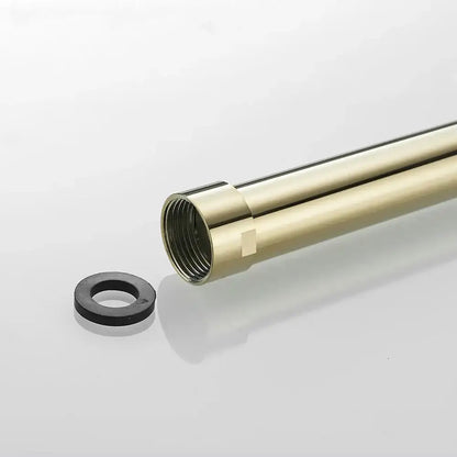 Modern gold solid brass shower extension tube arm bathroom accessory