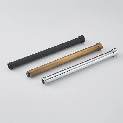 Modern gold solid brass shower extension tube arm bathroom accessory