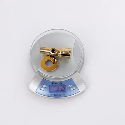 Modern gold solid brass triangle valve bathroom faucet fixture