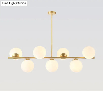 Modern gold spherical island ceiling light dining room pendant lighting