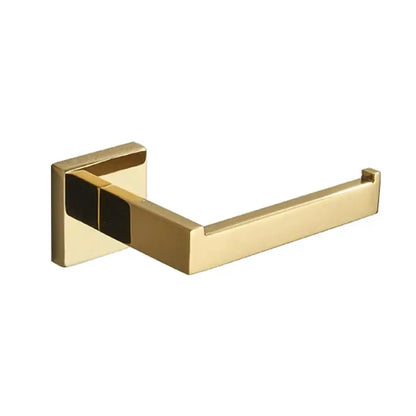 Modern gold square paper holder bathroom wall mount