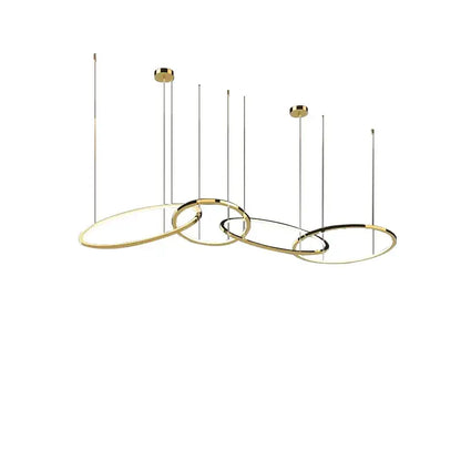 Modern gold stainless steel pendant lamp kitchen led lustre