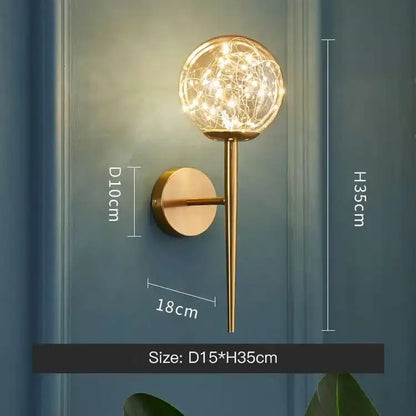Modern gold star glass pendant light dining room chandelier