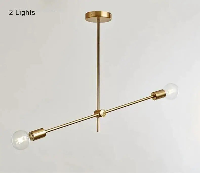 Modern gold starburst glass ball globe pendant light dining room