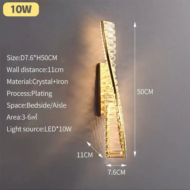 Modern gold steel rings crystal pendant light dining room