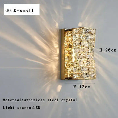 Modern gold textured glass wall sconce lamps for bedroom decor