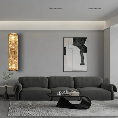 Modern gold textured glass wall sconce lamps for bedroom decor