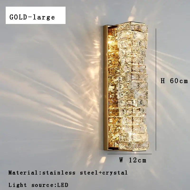 Modern gold textured glass wall sconce lamps for bedroom decor