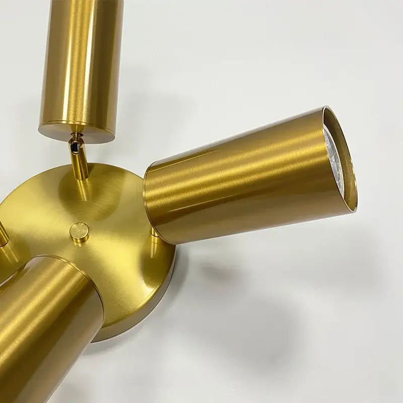 Modern gold three light adjustable gu10 led ceiling lights kitchen