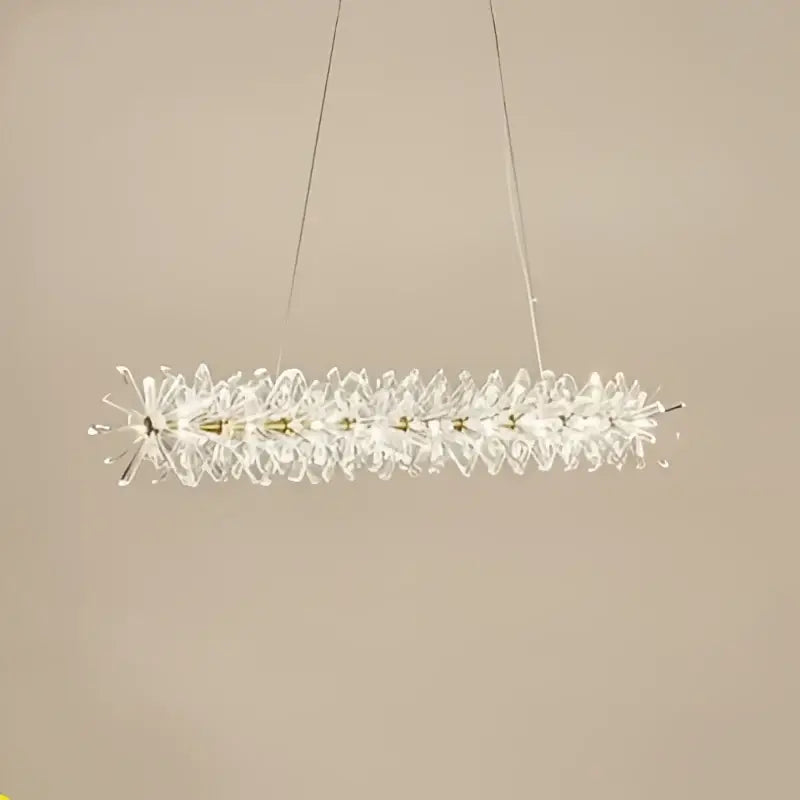 Modern gold three tier crystal led chandelier – dining room light