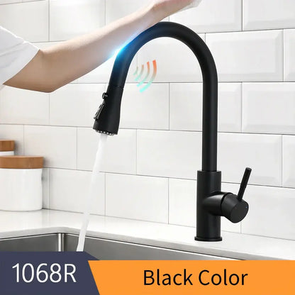 Modern gold touch control sink tap kitchen faucet