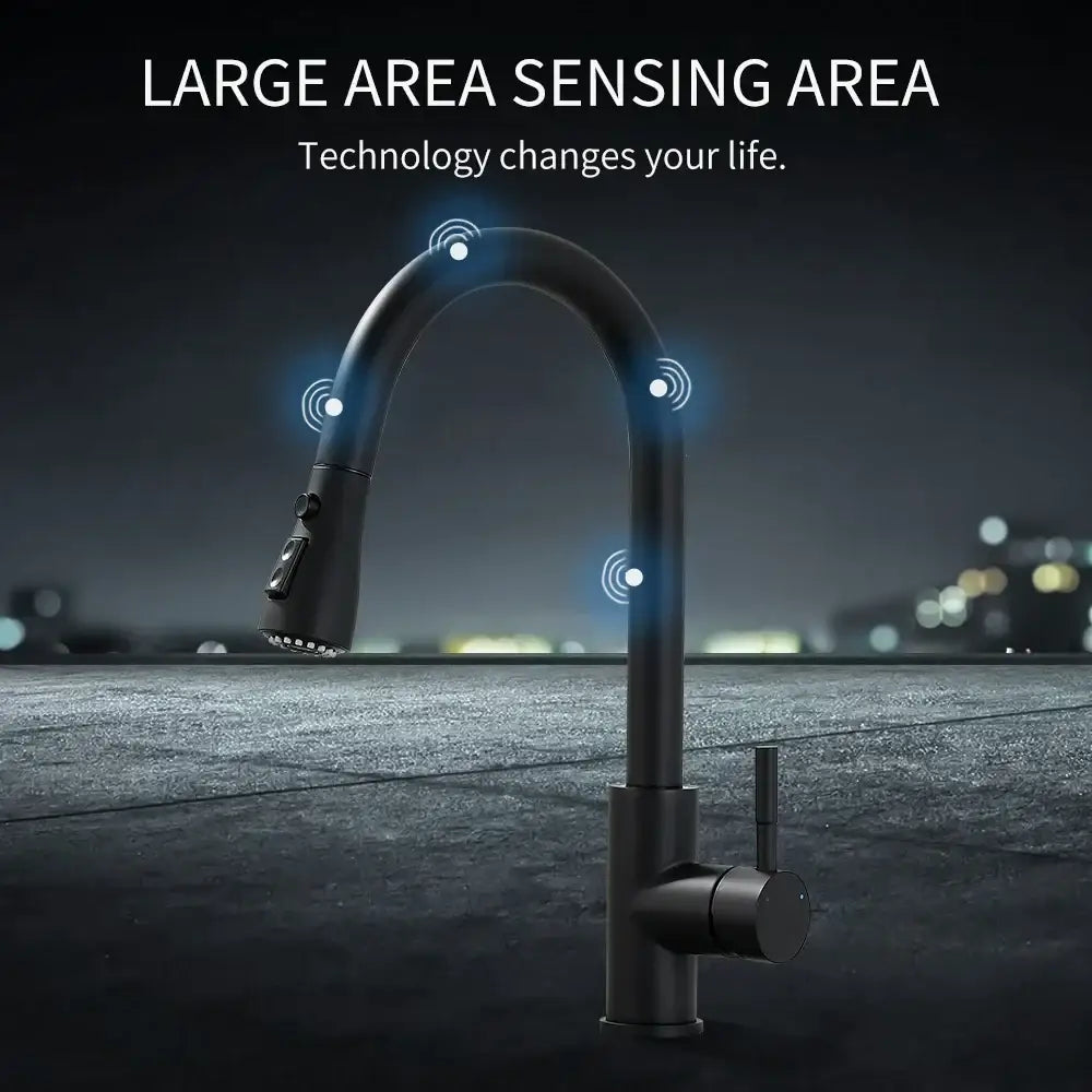 Modern gold touch control sink tap kitchen faucet