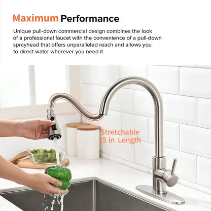 Modern gold touch control sink tap kitchen faucet
