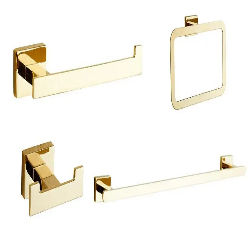 Modern gold towel ranger bathroom accessory rack