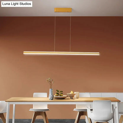 Modern gold triangular prism pendant lamp dining room light