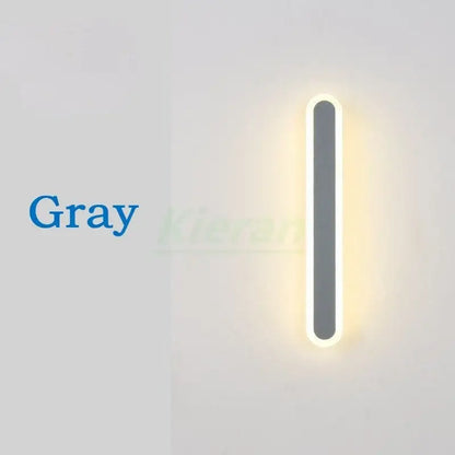 Modern gold vertical led strip wall lights for bedroom living room