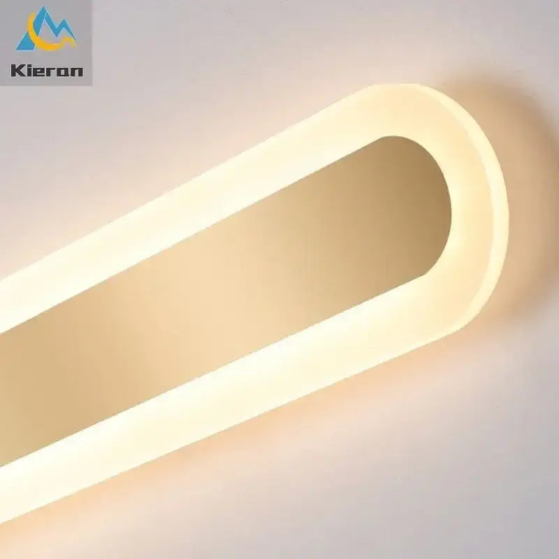 Modern gold vertical led strip wall lights for bedroom living room