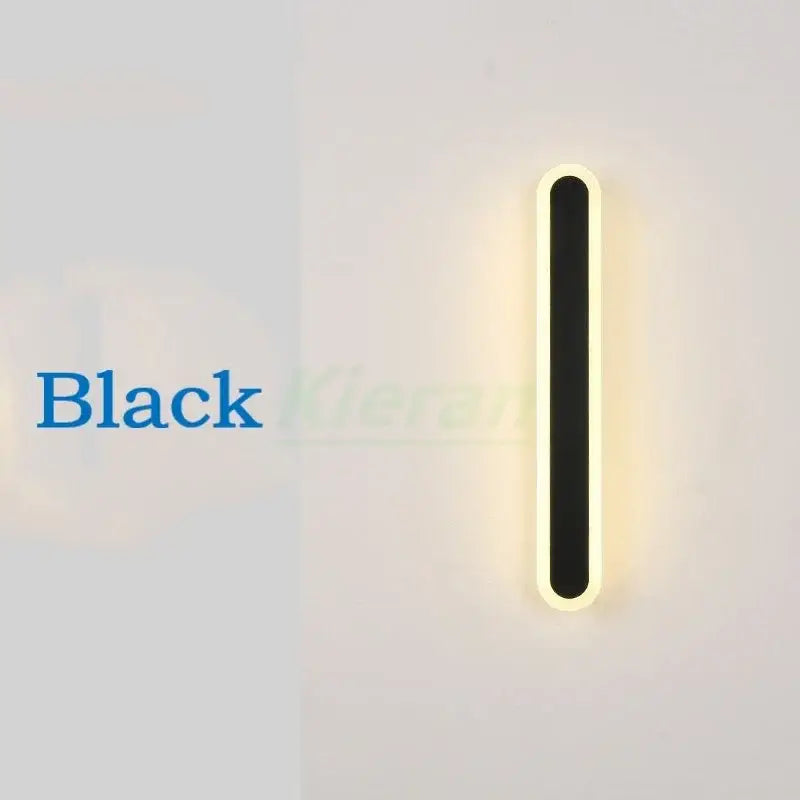 Modern gold vertical led strip wall lights for bedroom living room