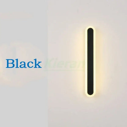 Modern gold vertical led strip wall lights for bedroom living room