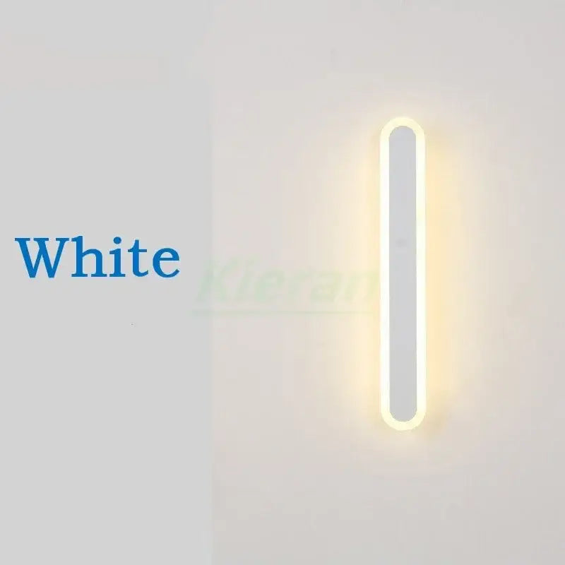 Modern gold vertical led strip wall lights for bedroom living room