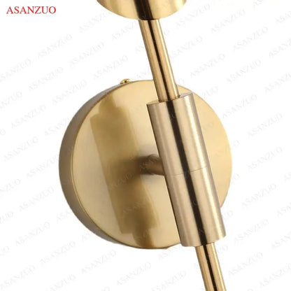 Modern gold vertical led wall lamps for living room
