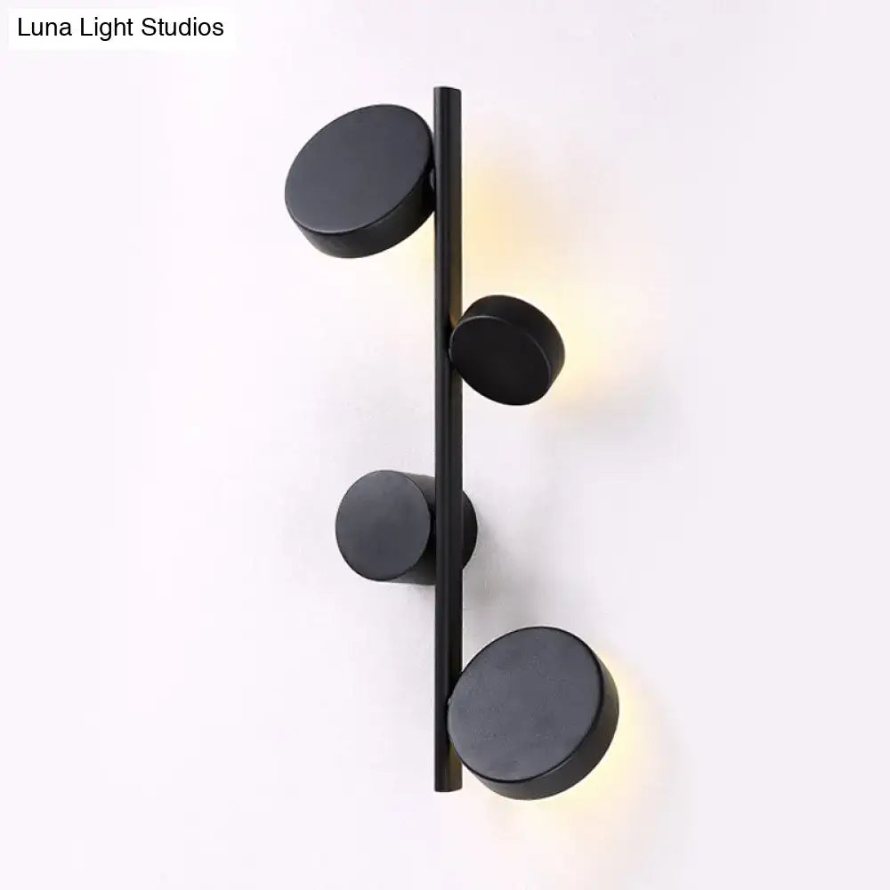 Modern gold vertical linear sconce light for living room
